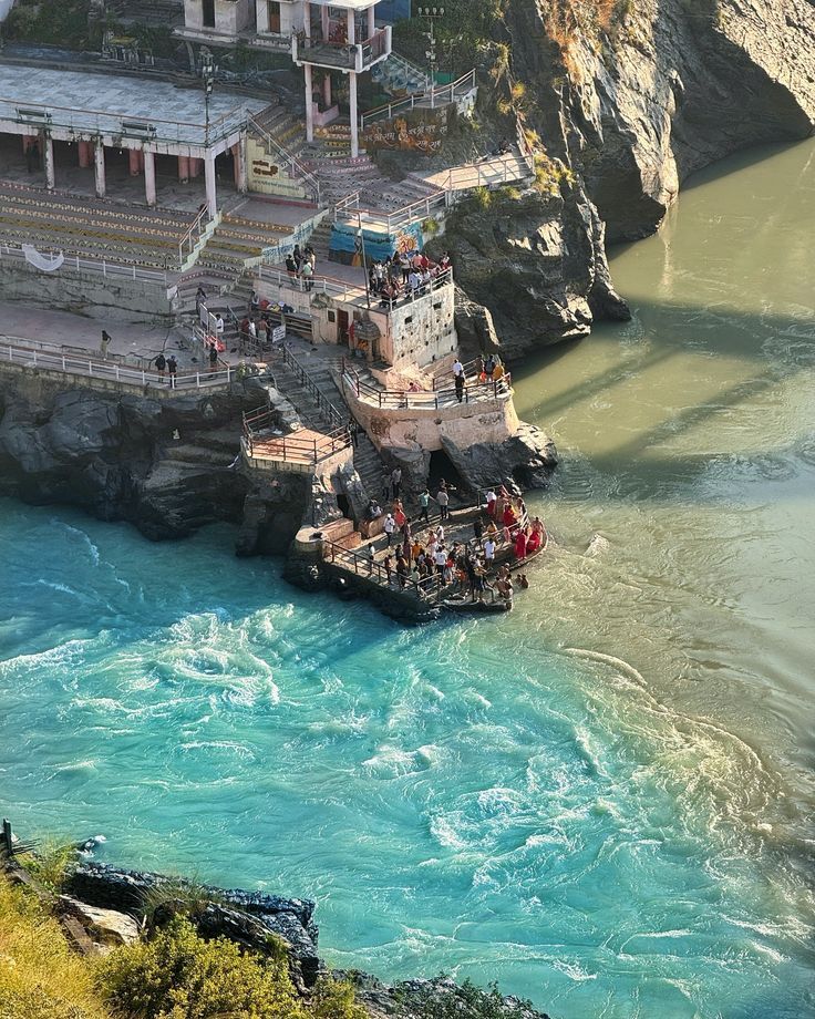 Suspension Bridge over River Ganges in Rishikesh